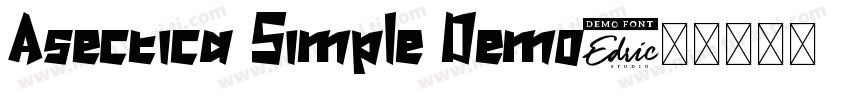 Asectica Simple Demo字体转换
